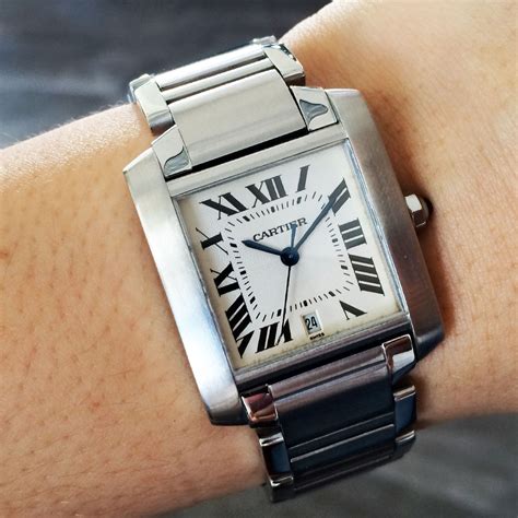 cartier tank with diamonds|cartier military tank watch.